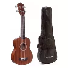 Hoffmann Ku-s/b Ukelele Soprano Sapele Con Funda Acolchada