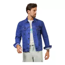 Jaqueta Masculina Lee Jeans Azul Médio Denim Strech R:1737l