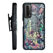 Funda Uso Rudo Camuflage 3 En 1 Huawei Y7a