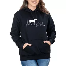 Moletom Feminino Country Batimentos Amor Por Cavalos - 5116