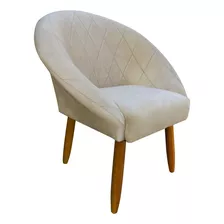 Poltrona Estofada Decor Conforto Moderna Consultório Clínica