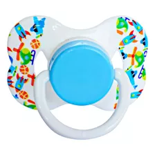 Chupeta Bico Anatômico Mamita - Pacote Com 25 Unidades Cor Azul + 6m - Pacote 25 Chupetas Bico De Silicone