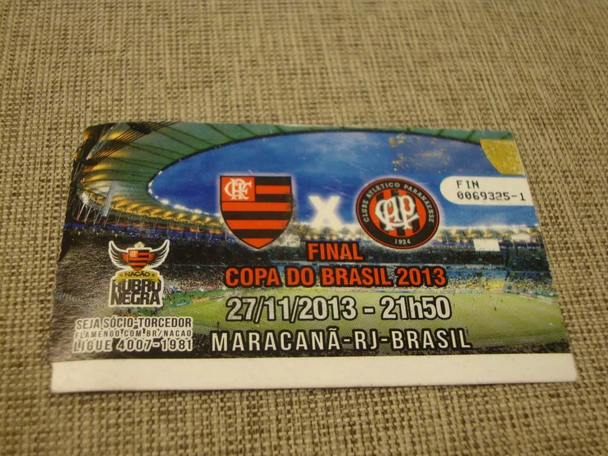 Ingresso Final Copa Do Brasil 2013 - Flamengo X Atletico-pr