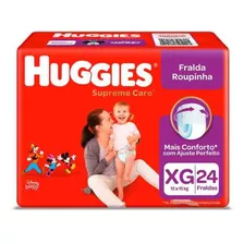 Fralda Roupinha Huggies Supreme Care Mega Eg Com 24 Unidades