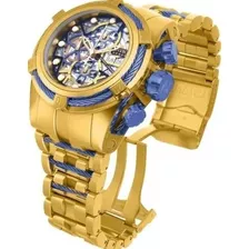 Relogio Invicta Zeus Bolt Skeleton Gold Original