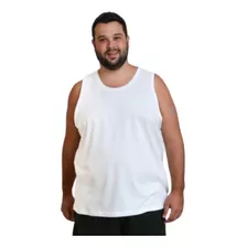 3 Camisetas Regata Camisa Algodão Plus Size Grande Até O G4