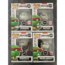 Funko Pop Leonardo Donatello Michelangelo Rafael Tmnt Chase