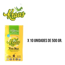 Yerba Mate Kraus Orgánica Libre De Humo Display 10 Unidades