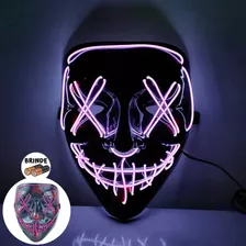 Mascara Led Neon Festa Balada Rave Halloween Cosplay Barata