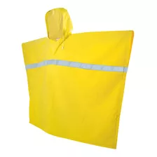 Surtek Poncho Impermeable Con Reflejante Color Amarillo Unit