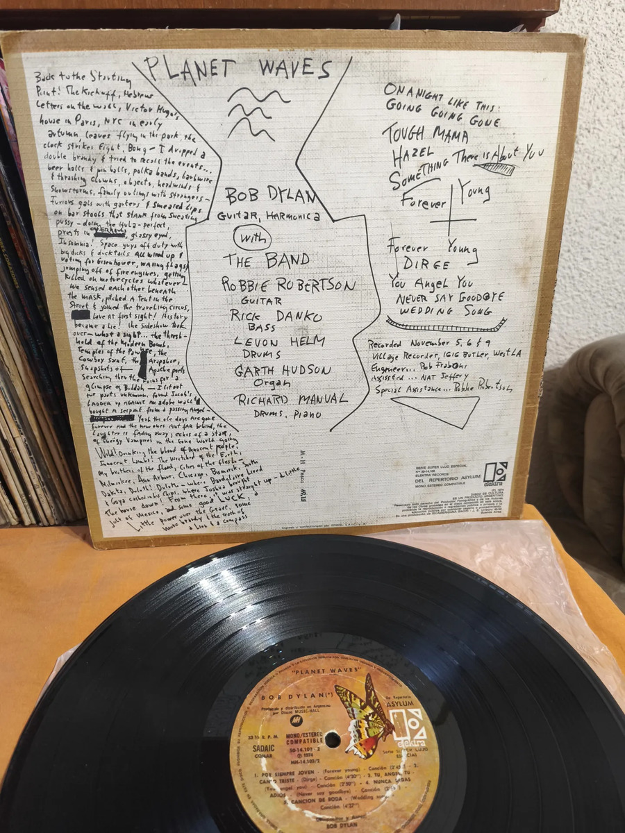 Bob Dylan - Planet Waves - vinilo 1974