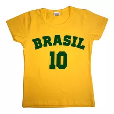 Camiseta Brasil Estampada Juvenil Ref:0070-juv