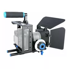 Kit Filmagem Gaiola Estabilizador Mattebox Follow Focus