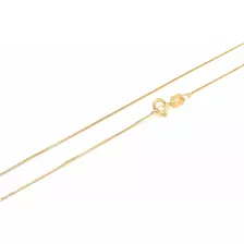 Cordão Corrente Feminina Veneziana 40cm Ouro 18k Gargantilha