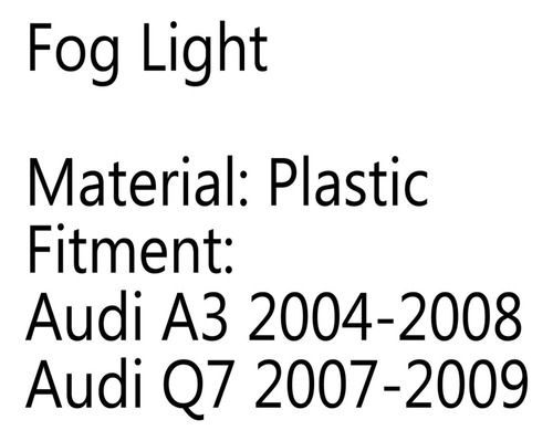 Lmpara Antiniebla H7 Para Audi A3 04-08 Q7 07-09 Foto 9