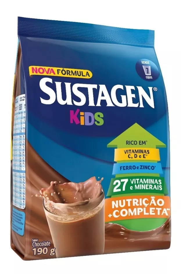 Complemento Alimentar Kids Chocolate Sachê 190g Sustagen