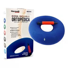 Cojin Dona Ortopédica Asiento Para Las Hemorroides Inflable Color Azul Marino