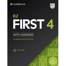 Libro Cambridge English First 4 B2 Student`s With Key & Audi