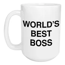 Taza Cerámica Gigante 425 Ml The Office World's Best Boss 