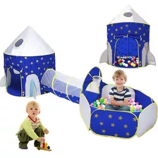 Carpa Infantil 3 En 1 Casita Juego, Tienda, Piscina De Bolas