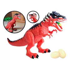 Boneco Tiranossauro Rex Brinquedo Anda Emite Som E Luz 