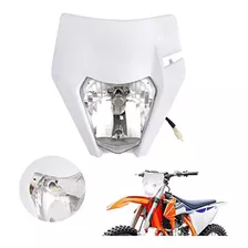 Carcaça Branca Do Farol H4 Farol De Conversão Motocross Ktm