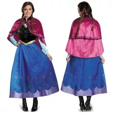 Vestido Adulto Halloween Frozen Anna Anna Princess Cospaly