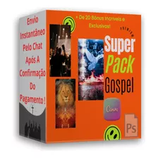 Pack +1200 Artes Editáveis Gospel E Igrejas Canva, Psd E Cdr