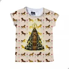 Blusa Infantil Menina Religiosa Nossa Senhora Aparecida