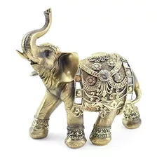 Feng Shui 9 (h) Color De Latón Elegante Trompa De Elefante 