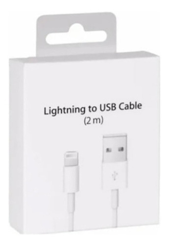 Cable Usb Compatible Con iPhone Lightning 2m - Certificado 