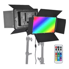 Painel Iluminador Led U800+ Rgb Bi-color 50w E Fonte Bivolt Cor Da Estrutura Preto 110v/220v