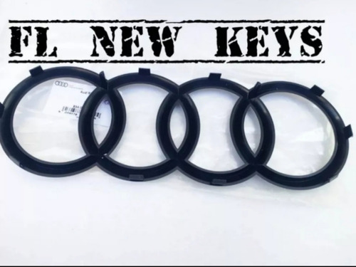 Kit 3 Emblemas Audi S5 Coupe Gloss Black Originales 2021-25 Foto 3