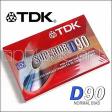 A64 Cinta Cassette Tdk D90 Superior Normal Audio Sellado Kct