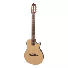 Violão Nylon Giannini Elétrico Flat Stage Spruce Semi Maciço