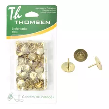 Tacha / Percevejo Dourado - Blister C/ 100un - Thomsen