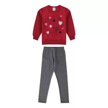 Conjunto Infantil Feminino Sem Flanela Algodão Malwee