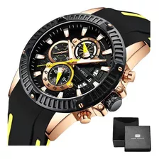 Reloj Deportivo Con Cronógrafo Luminoso Mini Focus 0244g