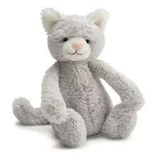 Bashful Grey Kitty Animal De Peluche, Mediano, 12 Pulga...