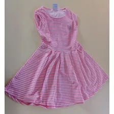 Vestido Infantil Feminino Listras Malwee Manga Curta