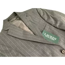 Blazer, Saco Para Niño Talla 8 R, Marca Ralph Lauren. Gris