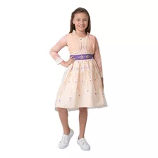 Fantasia Frozen 2 Infantil Vestido Anna Original Disney + Nf