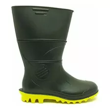 Bota Pvc Motoqueiro Borracha Galocha De Chuva Solado Amarelo