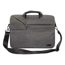 Bolsa Pasta Capa Notebook 15.6 C/alças E Divisórias Cor Cinza Tamanho Da Tela 15.6