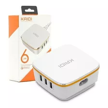 Hub Carregador Tomada Kaidi 6 Usb Turbo Auto Id 7a Celular