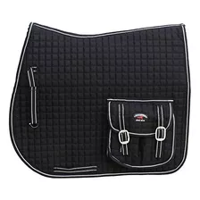 Challenger Horse Inglés Negro Multiuso Trail Saddle Pad 7269