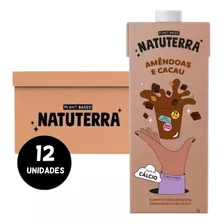 Kit 12 Bebida Vegetal Amêndoas E Cacau Natuterra