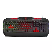 Teclado Gamer Rgb Usb Membrana Maxell Samurai Backup