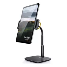 Soporte Para Tablet/celular 4.7 A 12.9 Negro, Ajustable