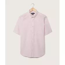 Camisa Hombre Patprimo M/c Rosa Algodón 44012753-3883